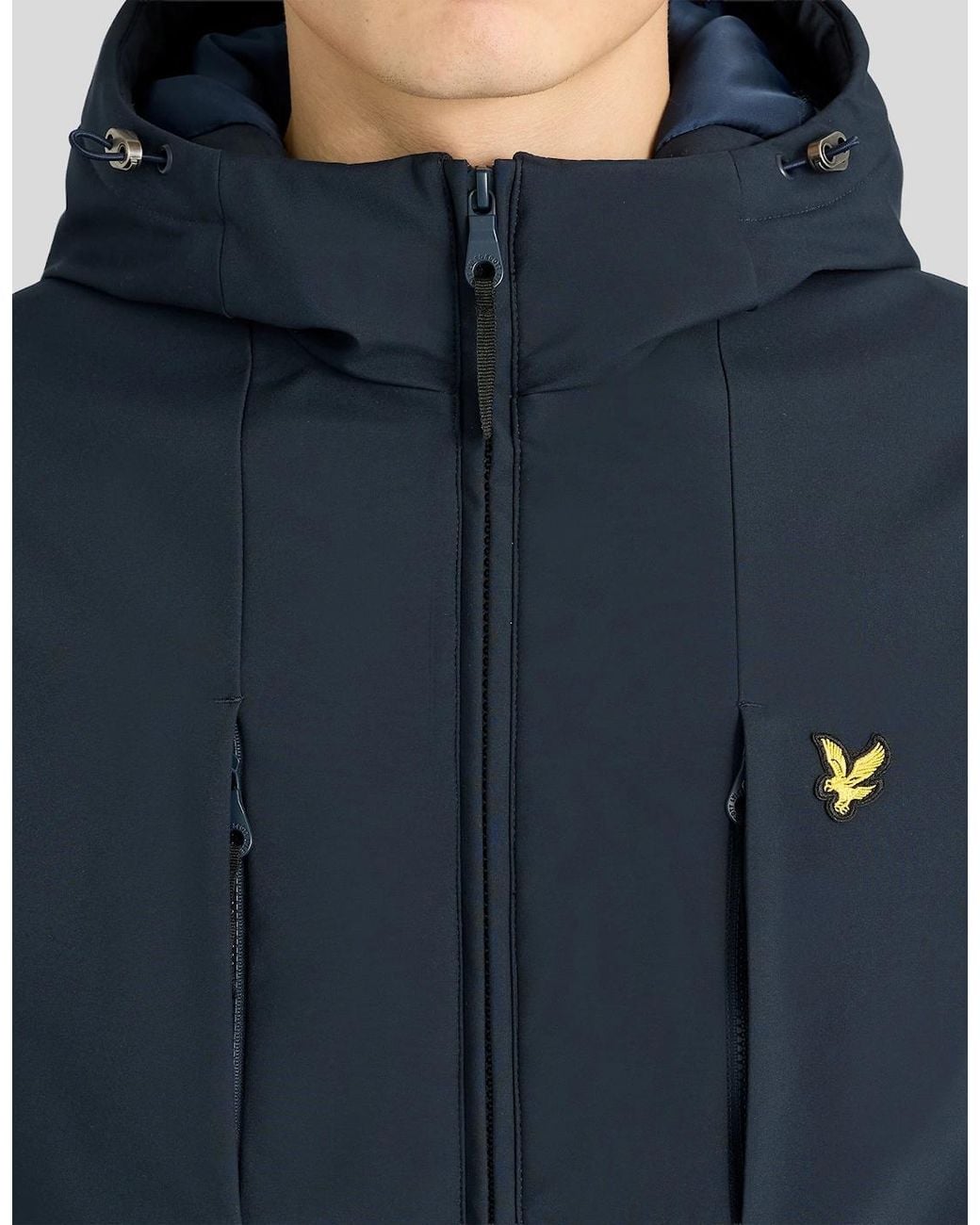 Lyle & Scott Blue Padded Softshell Jacket for men