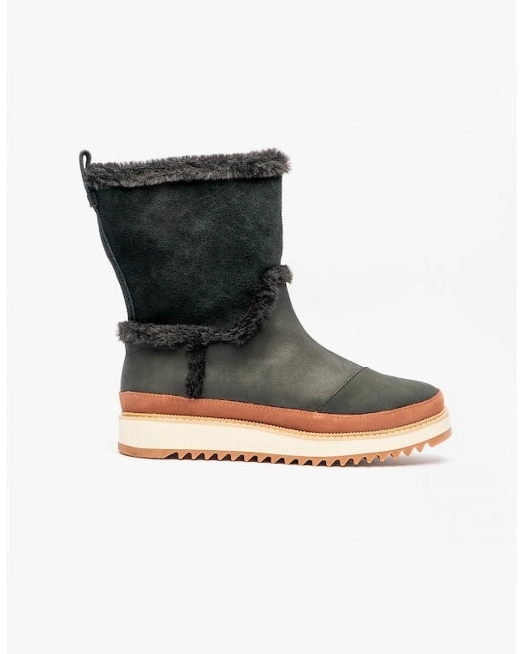TOMS Black Makenna Leather Boots