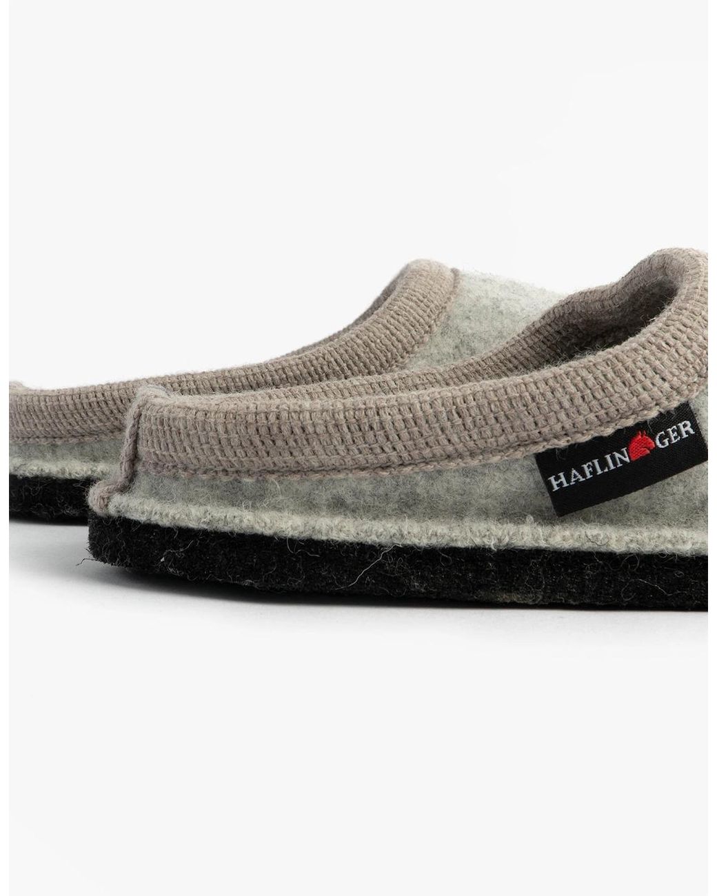Haflinger Gray Olaf Snowman Mule Slippers Light