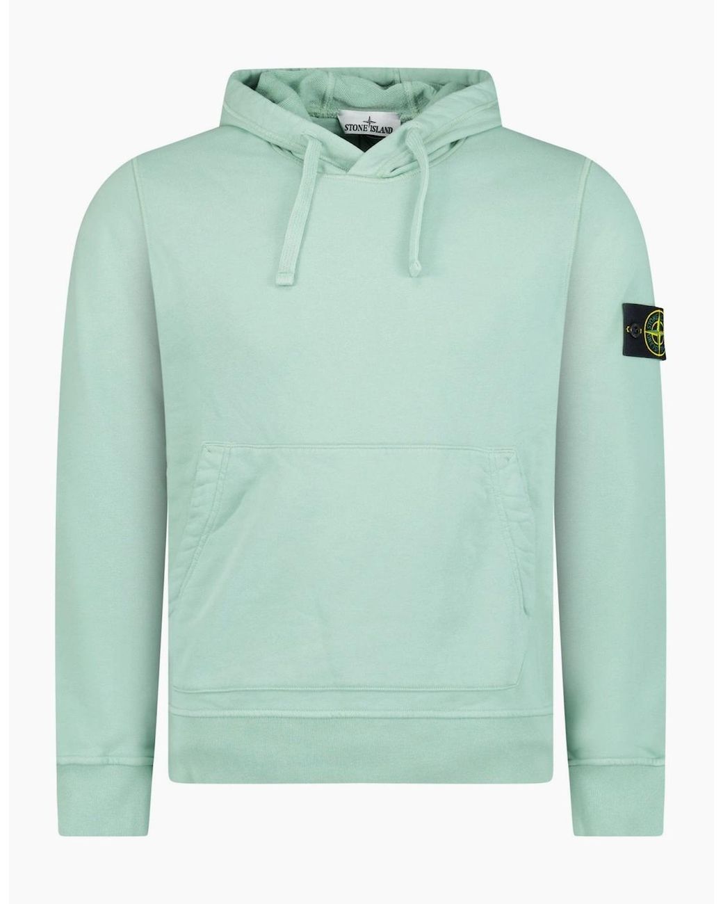 Stone Island Green Cotton Hoodie Sweatshirt Light for men
