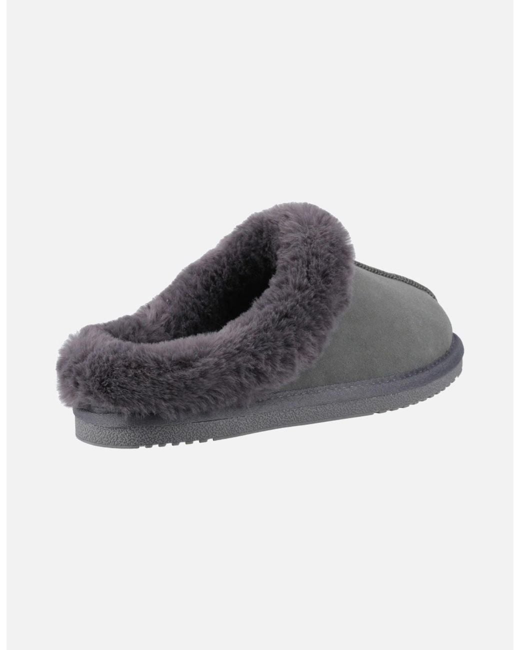 Hush Puppies Gray Amara Suede Slippers