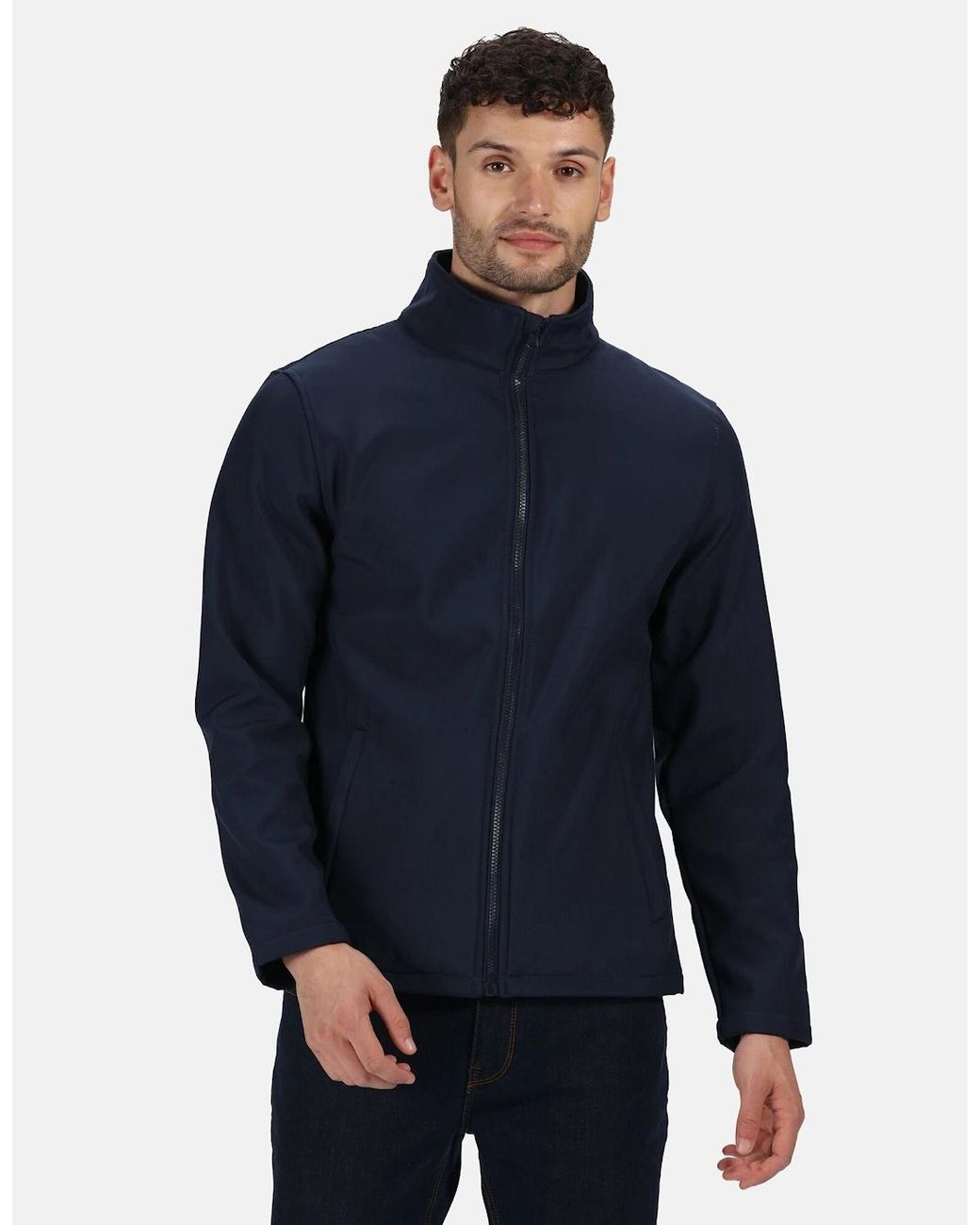Regatta Blue Standout Ablaze Printable Soft Shell Jacket for men