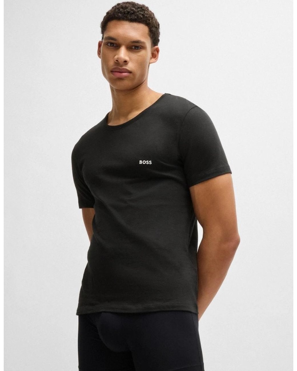 Boss Green Boss 3 Pack Classic Regular Fit Crew Neck T-Shirts for men