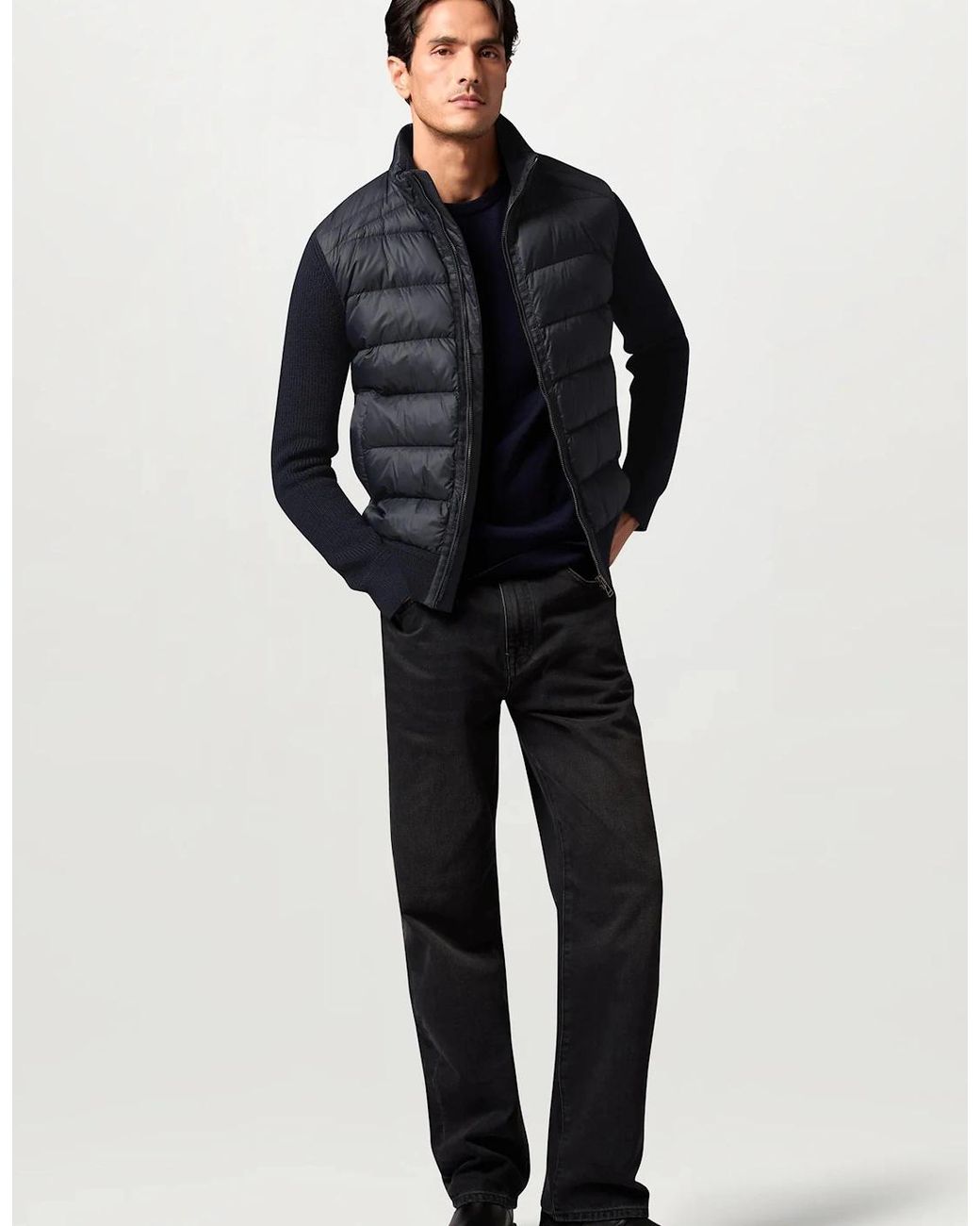 Belstaff Blue Compound Hybrid Cardigan for men
