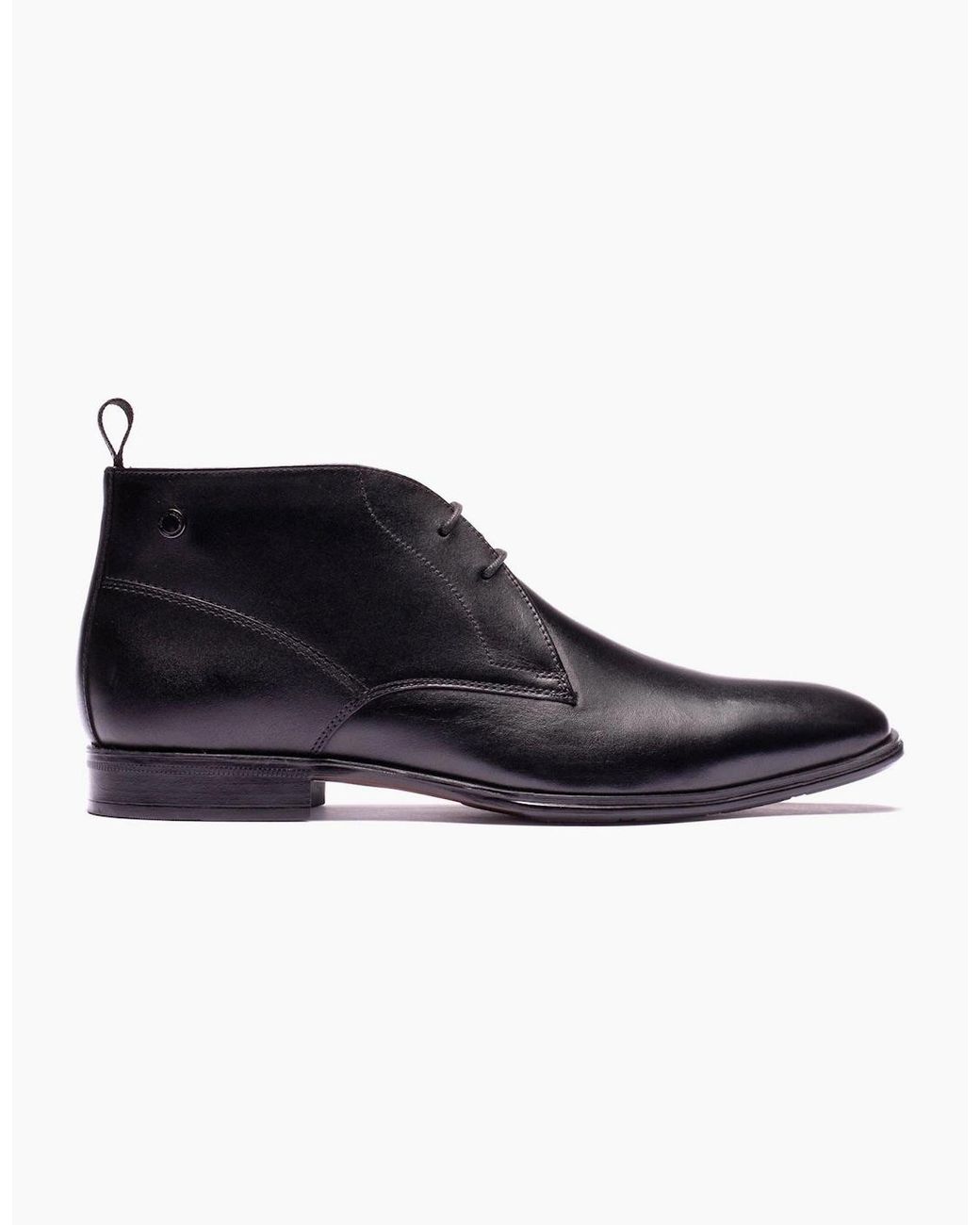 Base London Blue London Archer Leather Ankle Boots for men