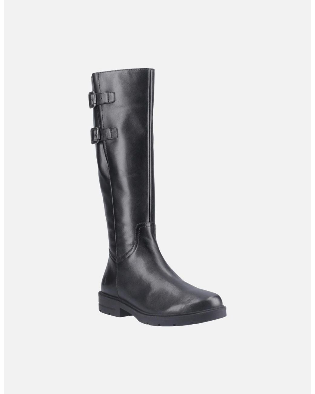 Hush Puppies Black Tallulah Leather Boots