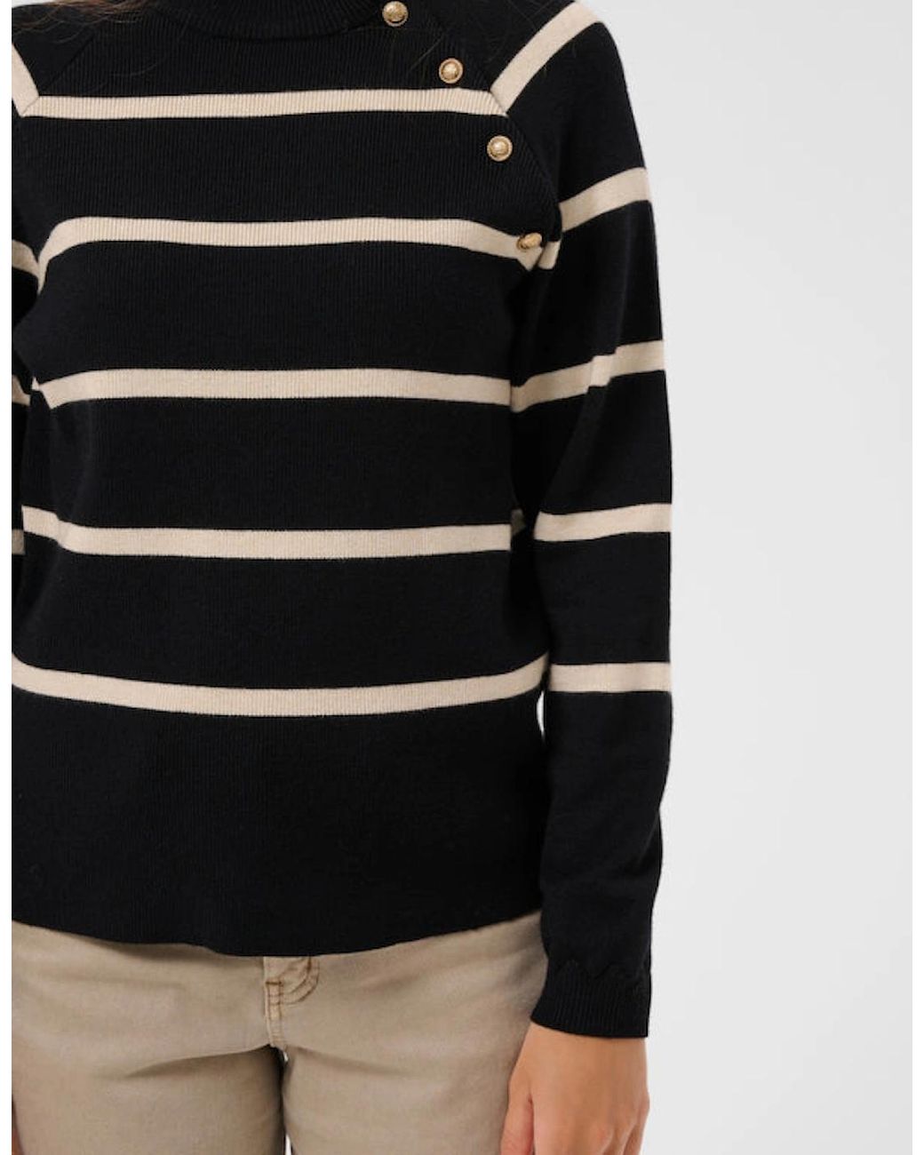 Cream Black Dela Pullover