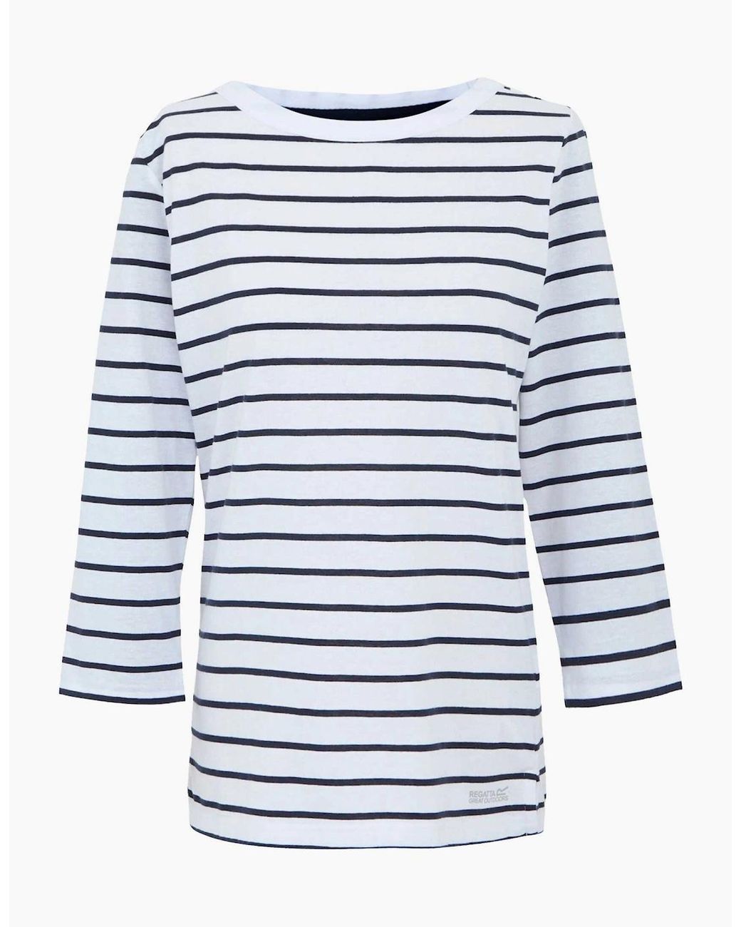 Regatta Blue Ladies Baylette Ii Striped T-Shirt