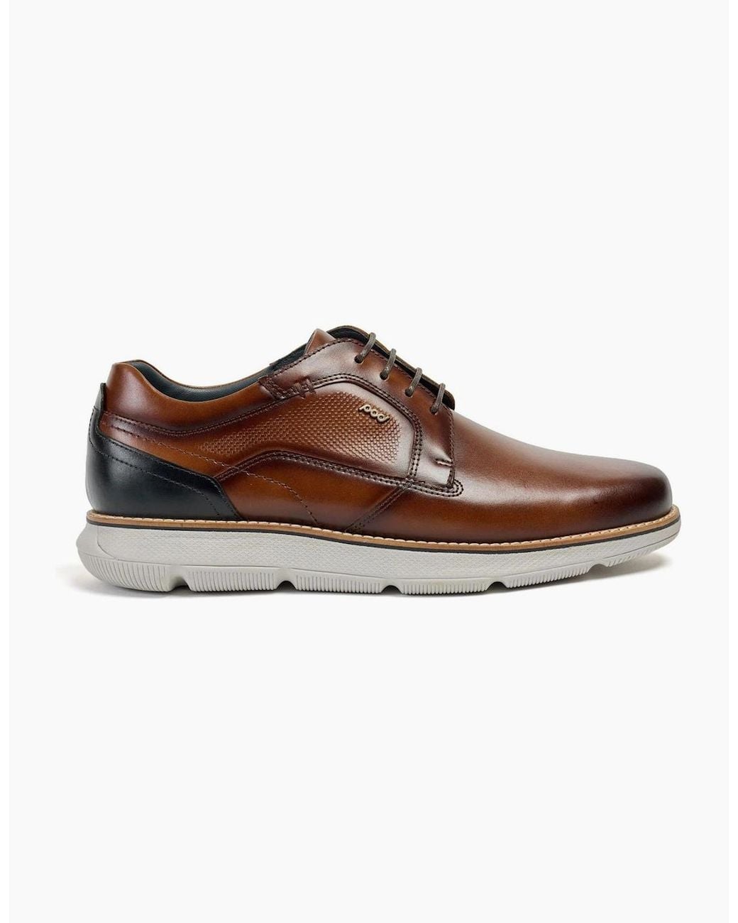 Pod Brown Finch Leather Shoes Cognac for men
