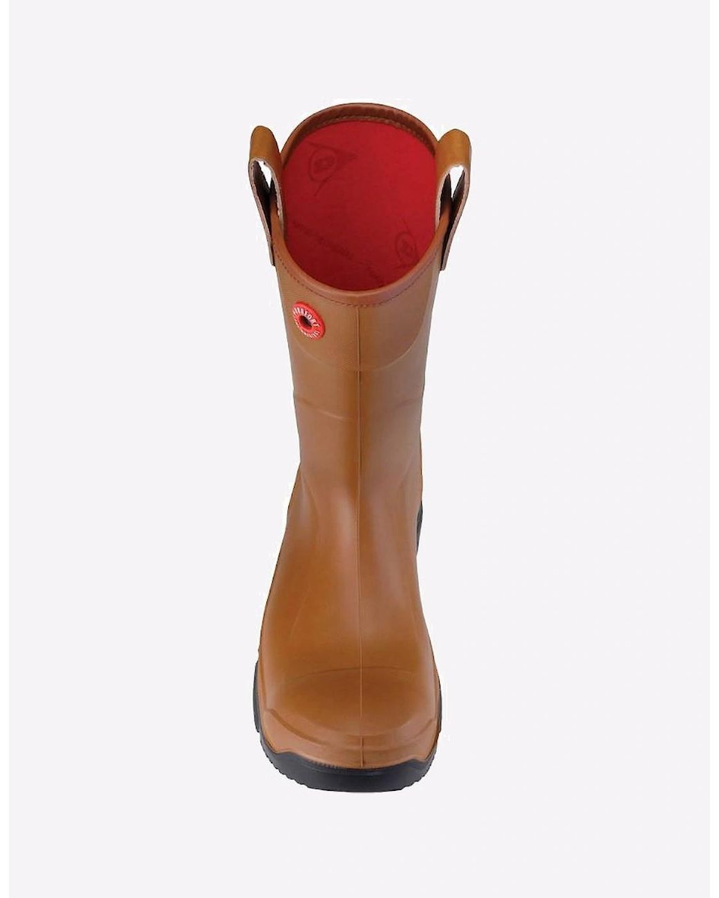 Dunlop Brown Purofort Rigpro Full Safety Waterproof Wellington for men