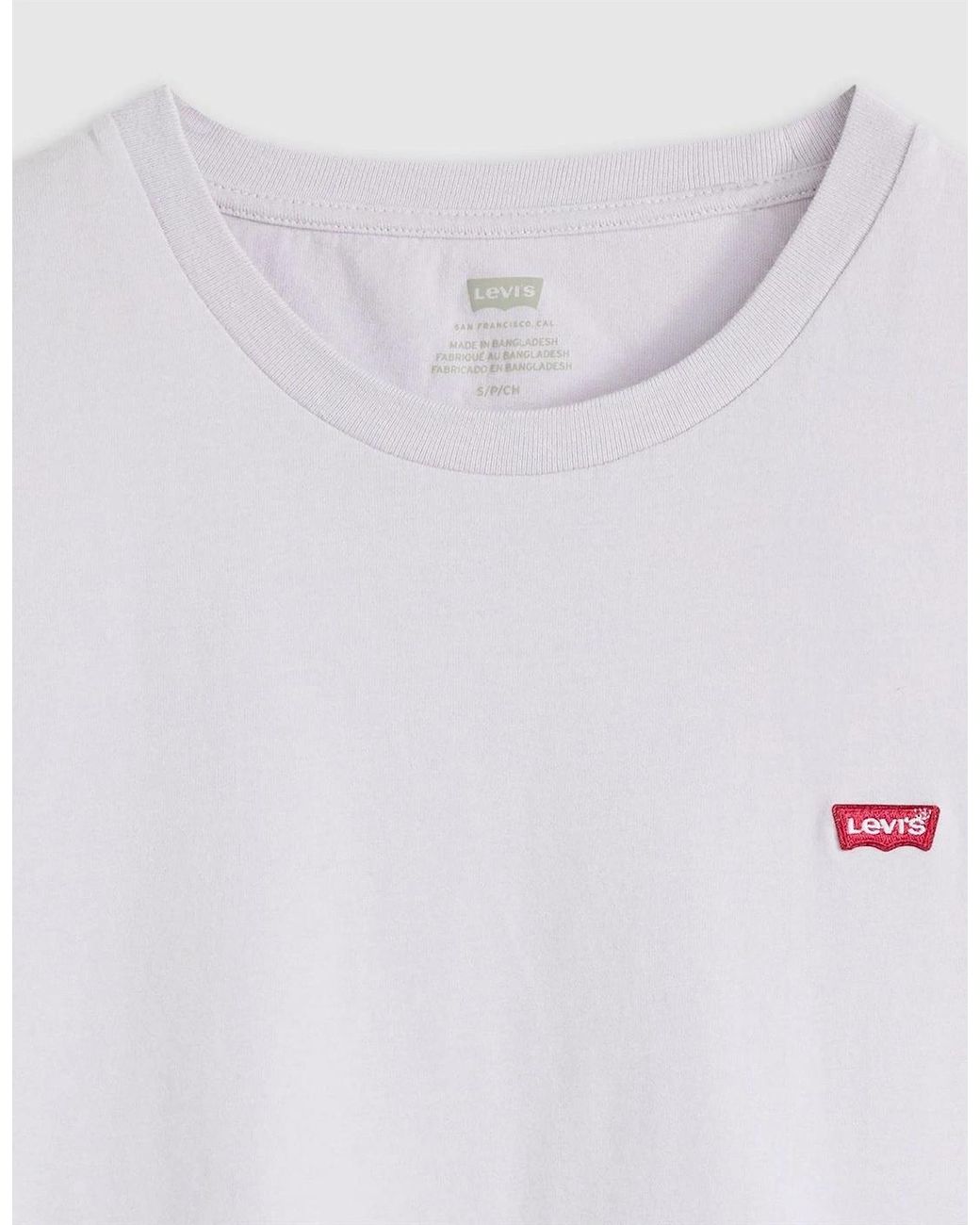 Levi's White Levi's Perfect T Crew Neck Short Sleeve T-Shirt
