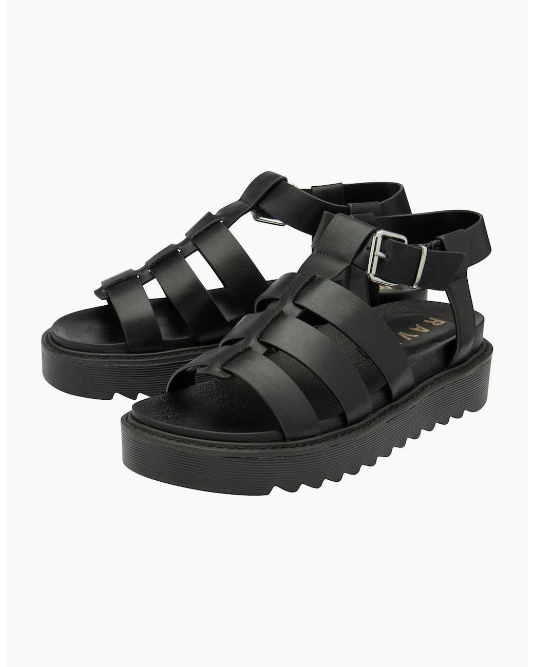 Ravel Black Oakley Gladiator Sandals