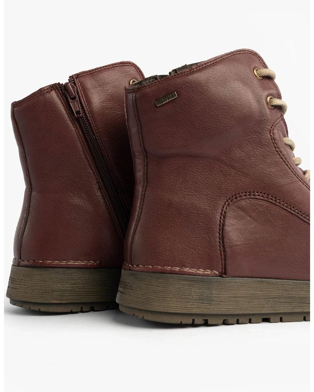 Josef Seibel Brown Anna 51 Boots Plum