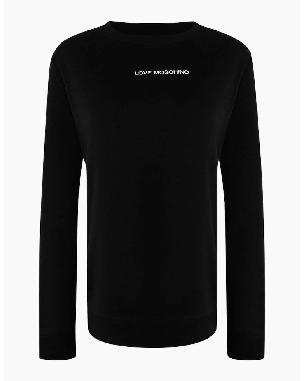 Love Moschino Black Small Logo Sweatshirt