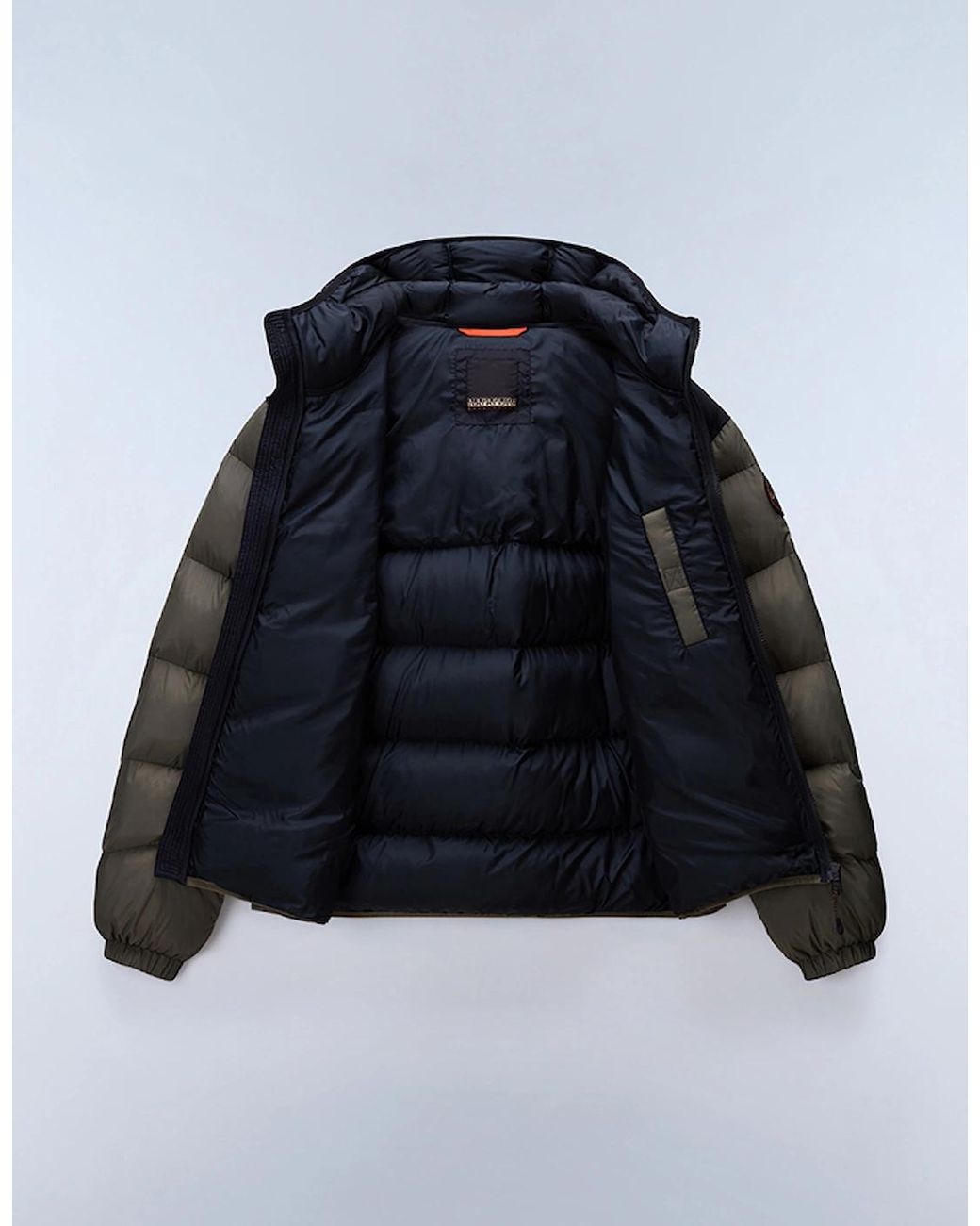 Napapijri Black Molveno Hooded Puffer Jacket