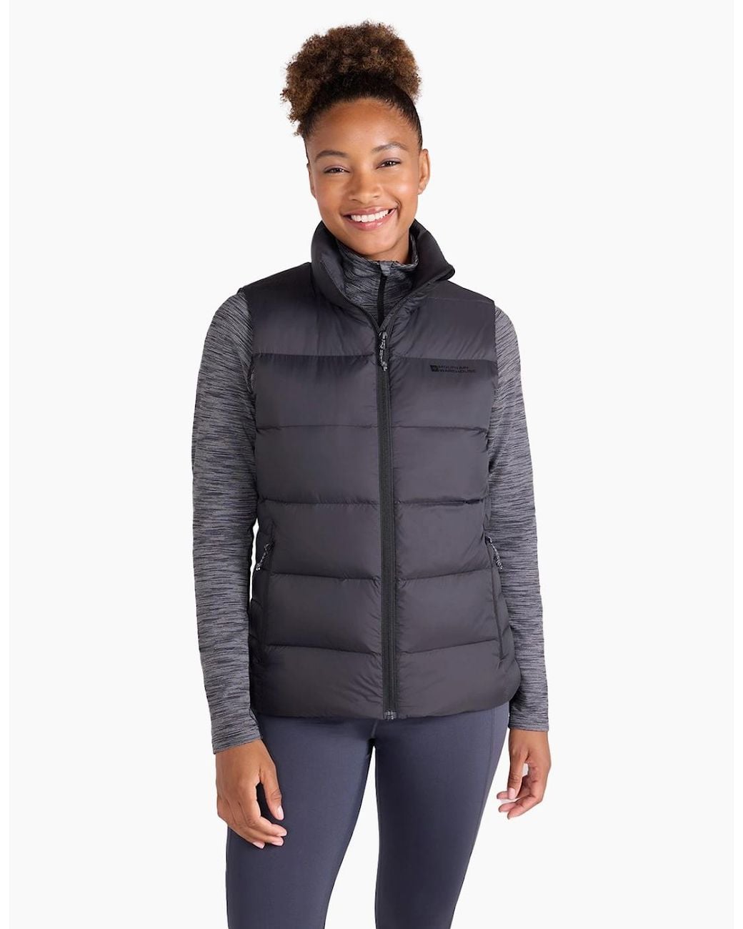 Mountain Warehouse Black Ladies Stratus Packable Gilet