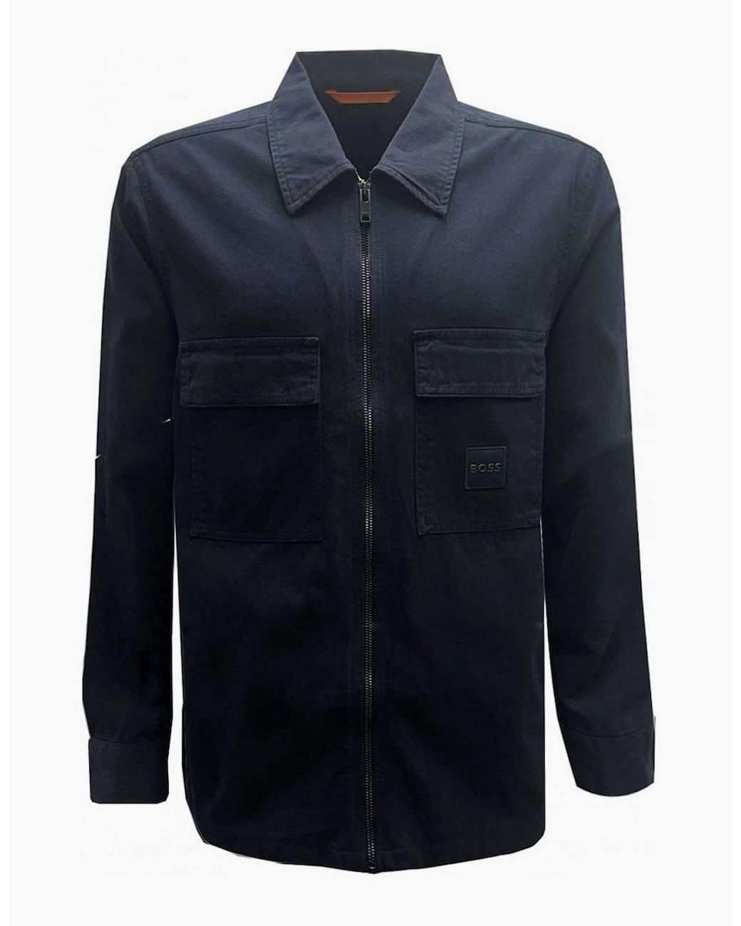 Boss Blue Lovel Zip Overshirt for men