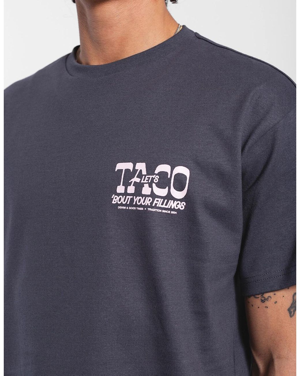 Dr. Denim Blue Trooper T-Shirt for men