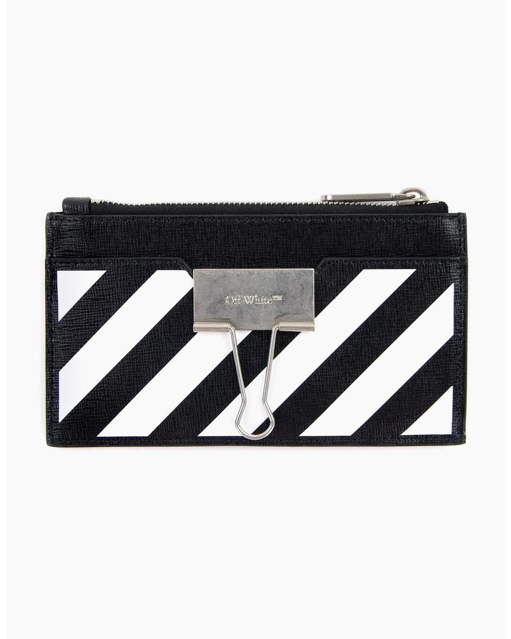 Off-White c/o Virgil Abloh Black Off Binder Card Case for men