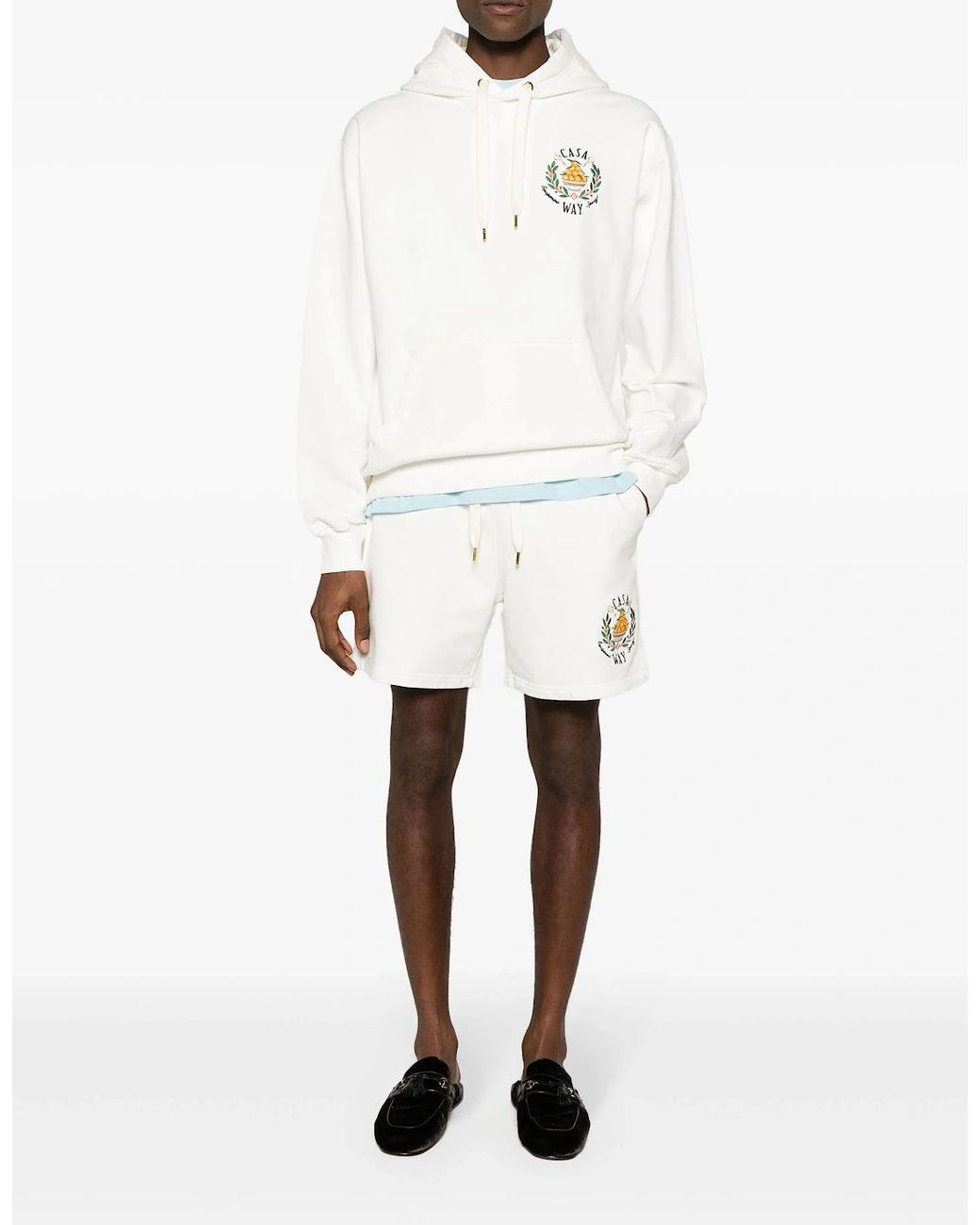 Casablanca White Casa Way Bowl Of Oranges Embroidered Hoodie for men