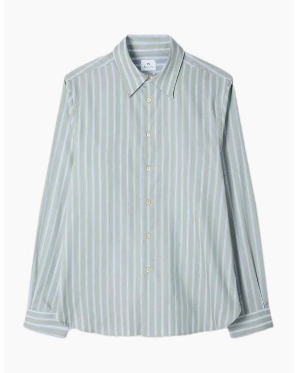 Paul Smith Blue Ps Reg Fit Stripe Shirt 34 Light for men