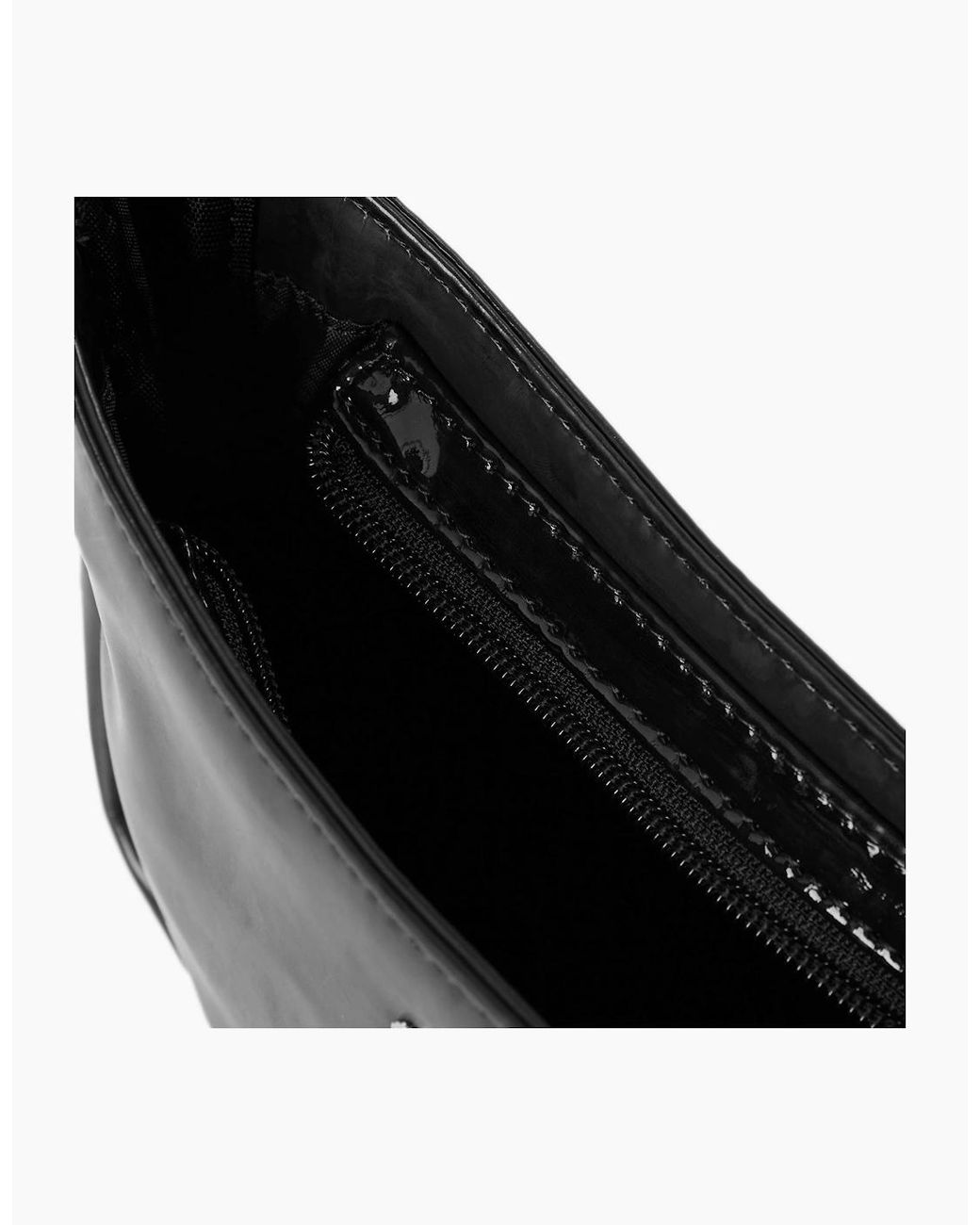 PUMA Black Patent Cat Shoulder Bag