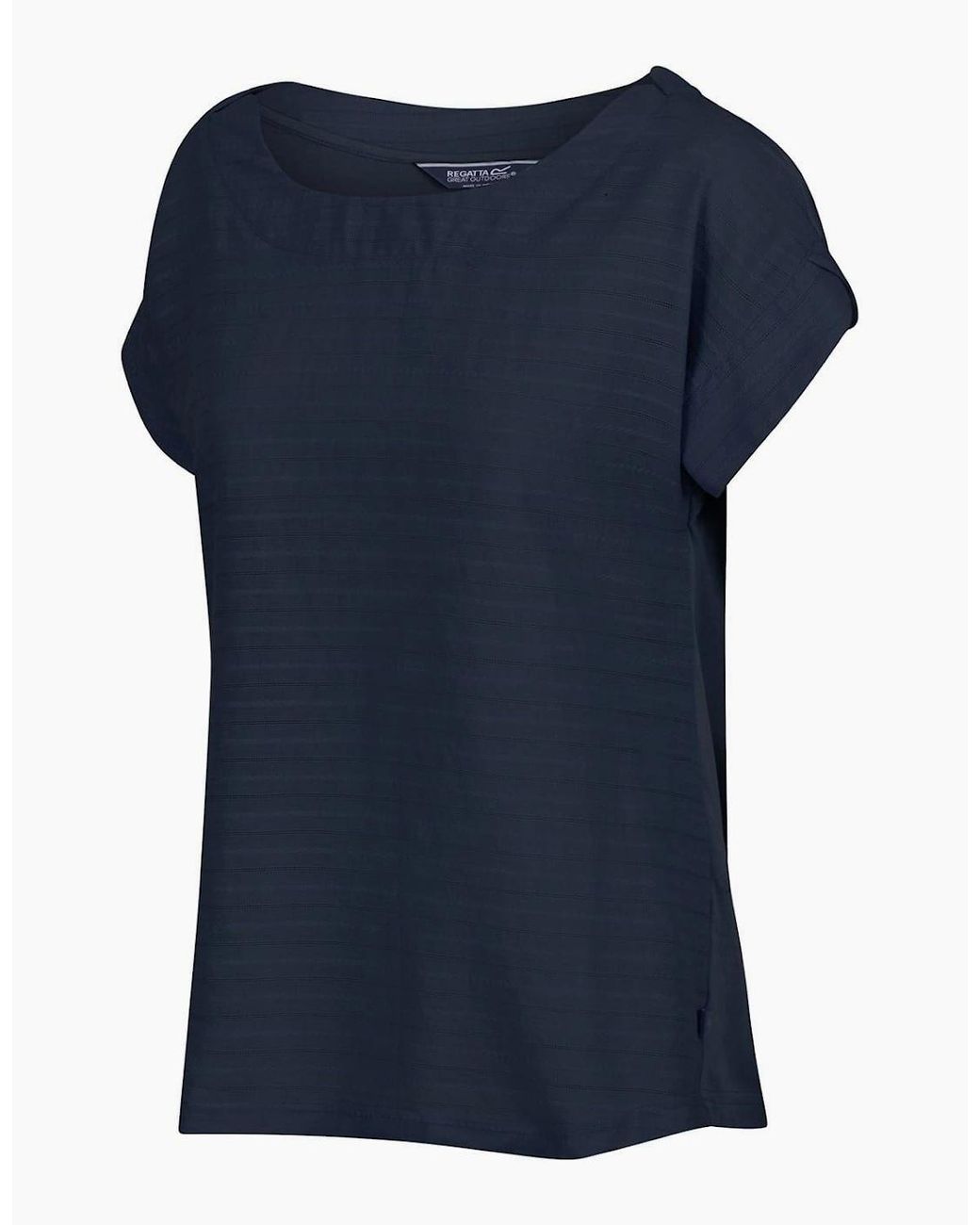 Regatta Blue Scoop Neck Drop Shoulder Shell T-Shirt