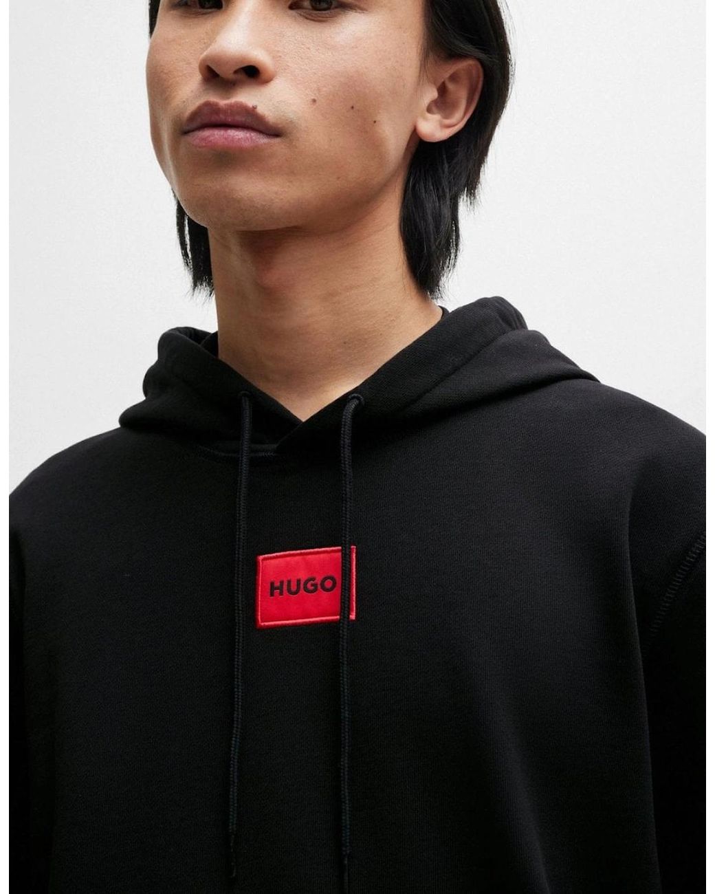 Boss Black Hugo Daratschi214 Label Logo Hoodie Nos for men