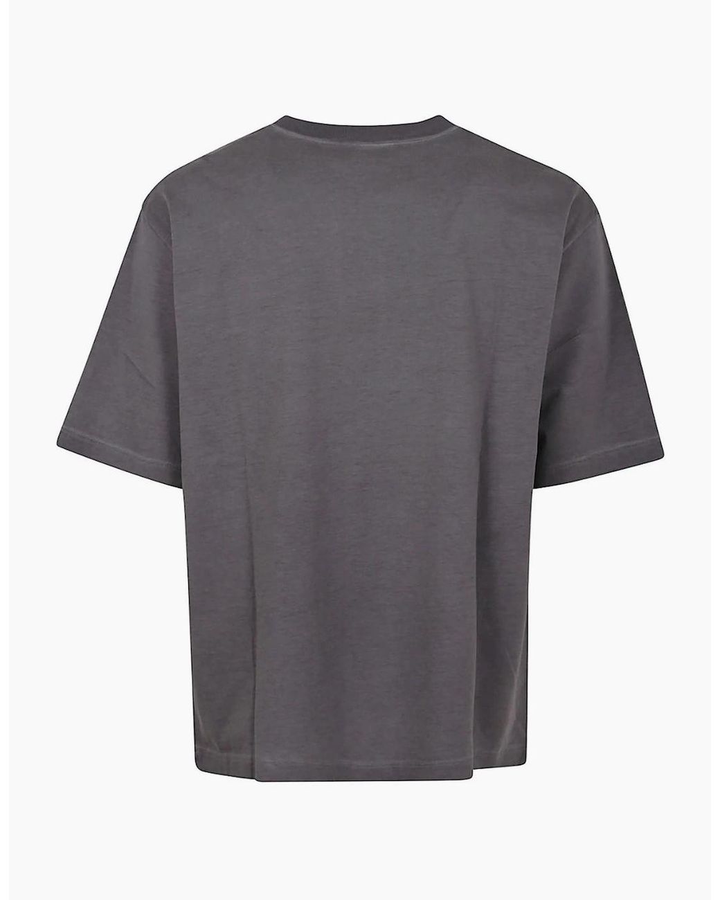DSquared² Gray Best Fade Loose Fit Cartoon Logo T-Shirt Charcoal for men