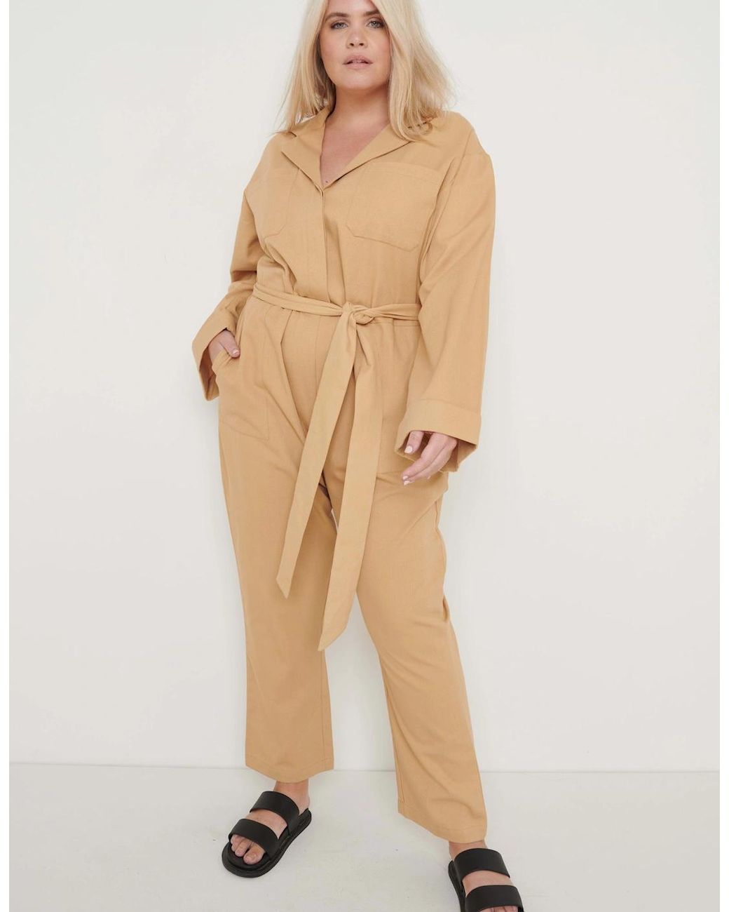 Pretty Lavish Natural Hudson Jumpsuit