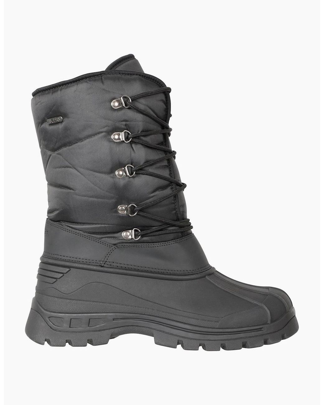 Mountain Warehouse Black Plough Ski Boots Snow Boots for men