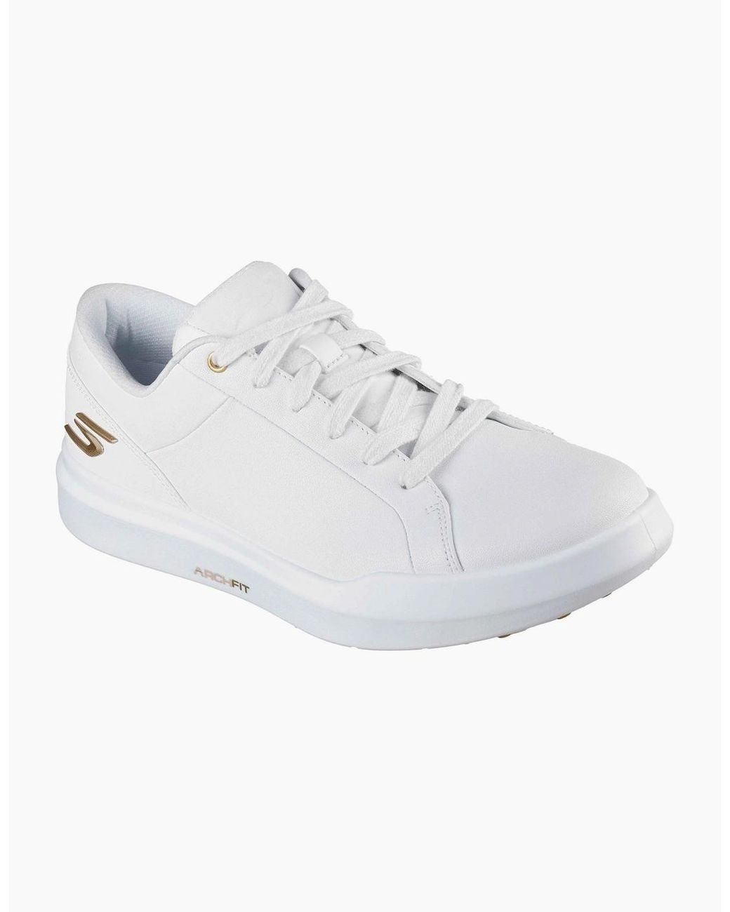 Skechers White Go Golf Drive 12 Leather Golf Shoes