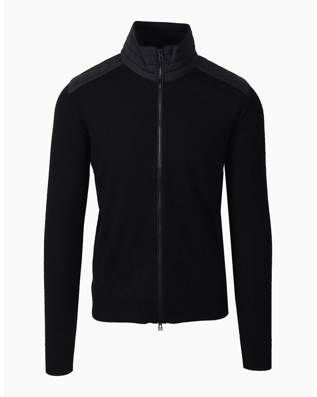 Belstaff Black Kelby Full Zip Knitwear for men