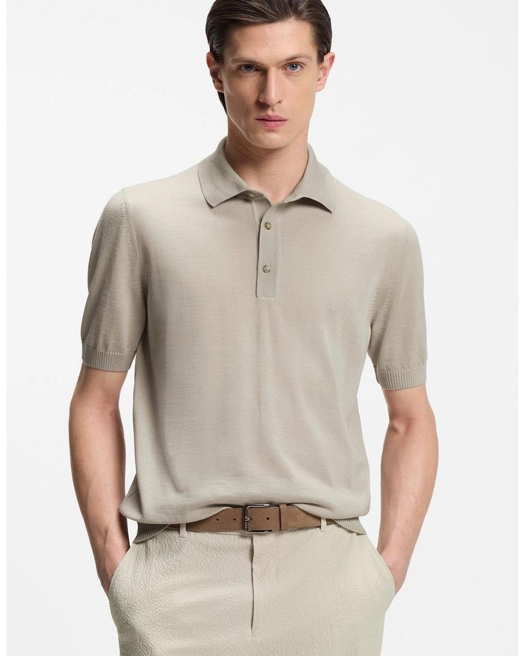 Boss White H Nolano Sweater for men