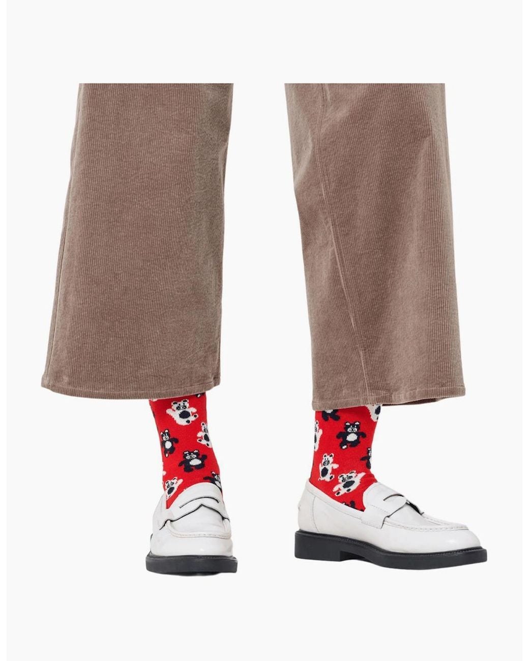 Happy Socks Red Teddy Bear Socks
