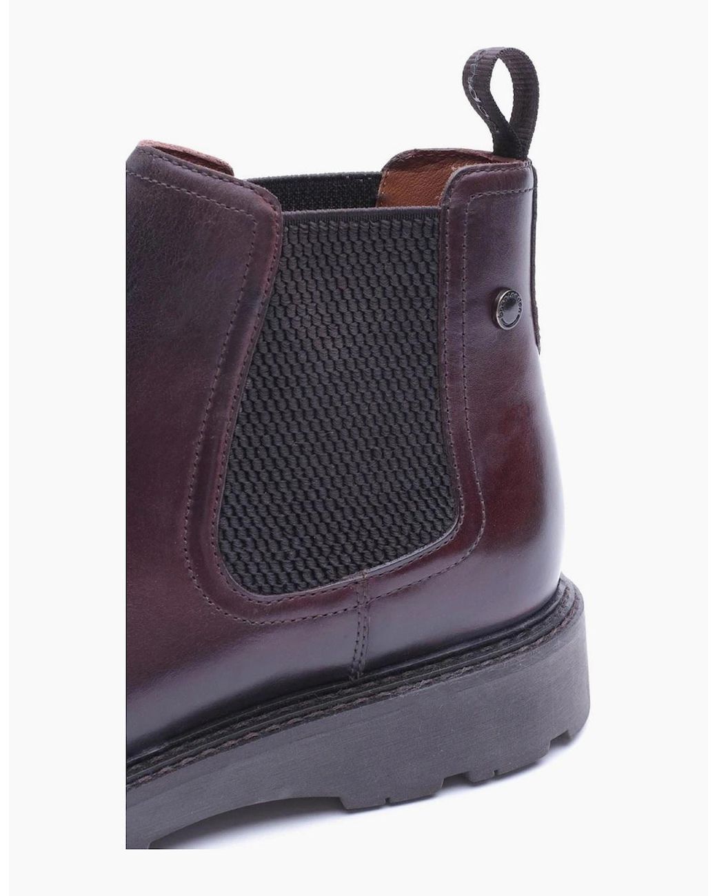 Base London Purple London Echo Leather Washed Boots for men