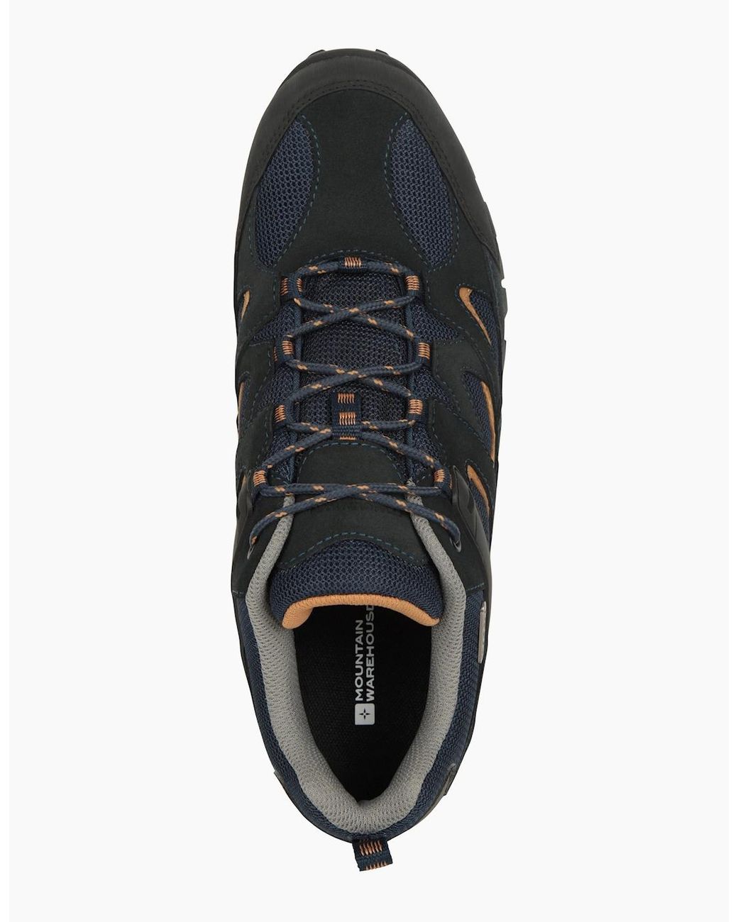 Mountain Warehouse Black Curlews Waterproof Suede Walking Shoes for men