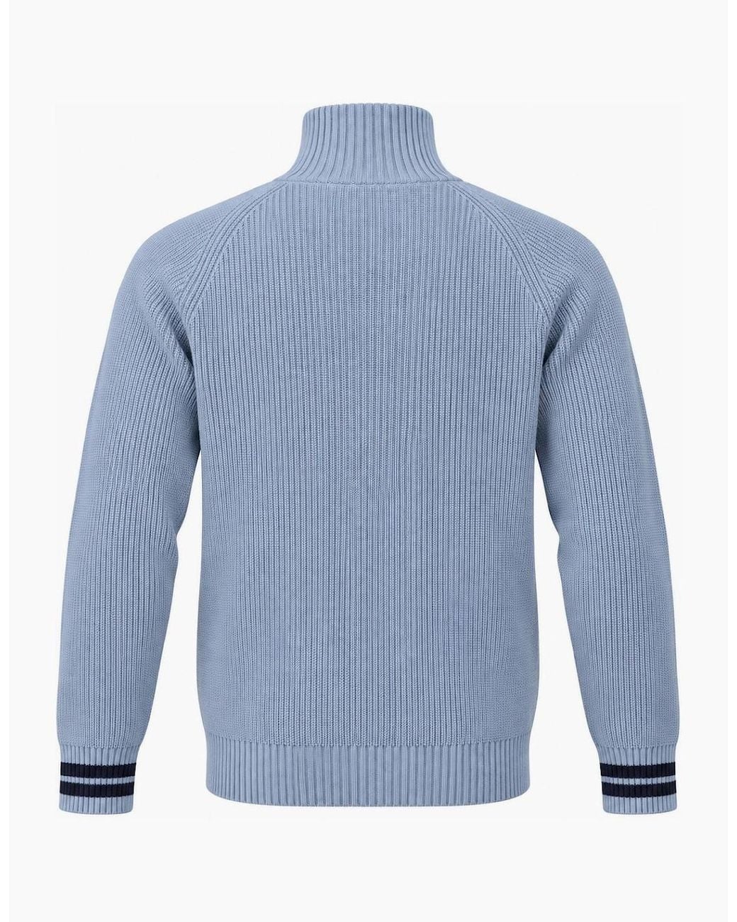 Sergio Tacchini Blue Toledo 1/4 Zip Knitted Jumper Country/Maritime for men