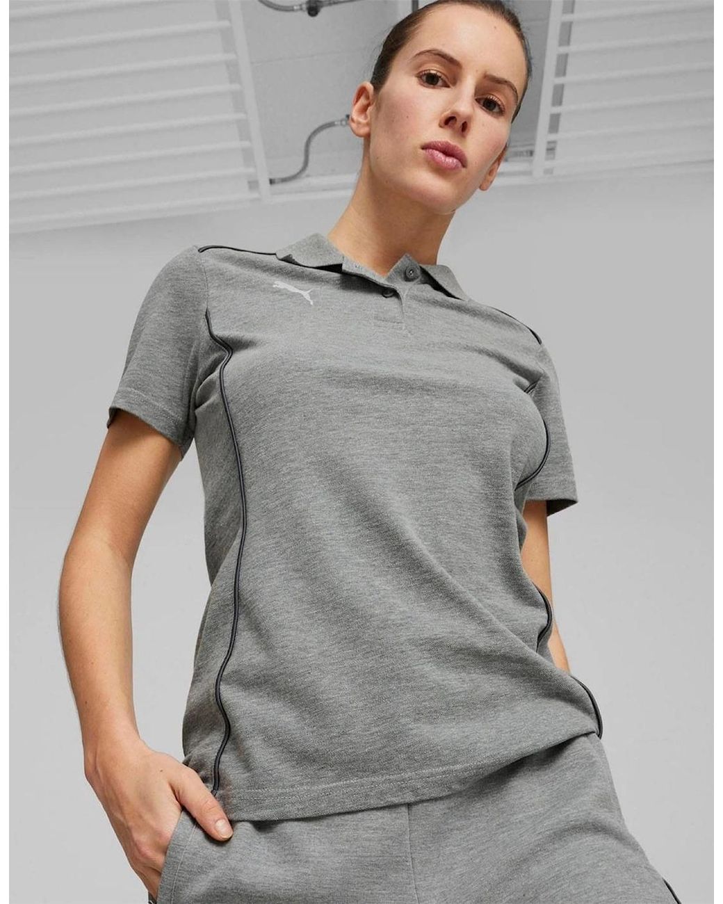 PUMA Gray Casuals Polo