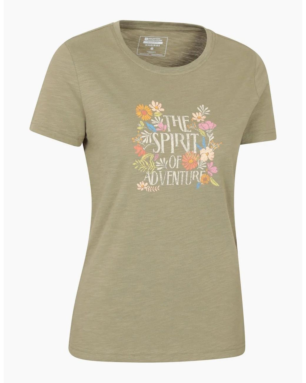 Mountain Warehouse Green Ladies Spirit Of Adventure Printed T-Shirt