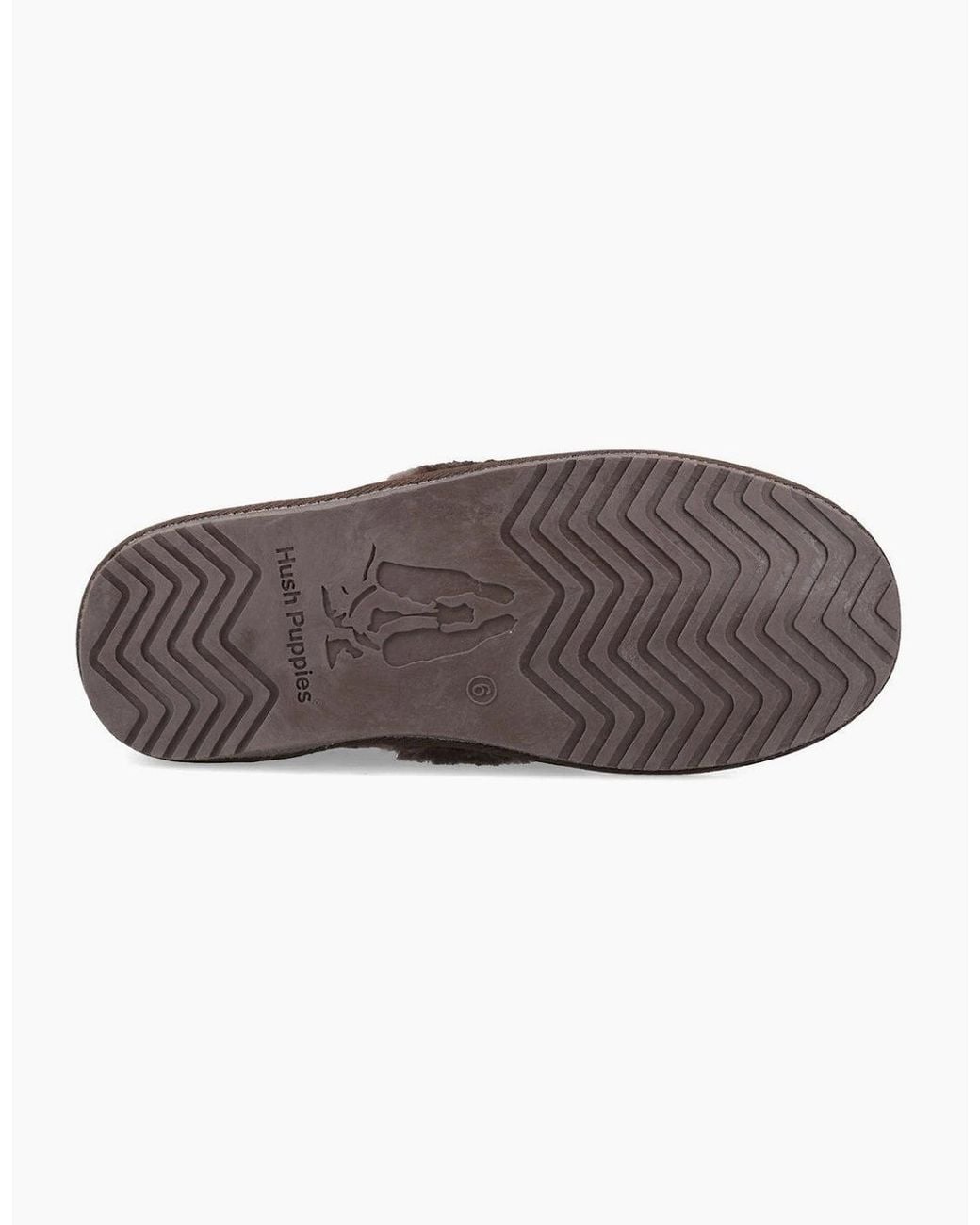 Hush Puppies Brown Ariel Full Slippers Chocolate