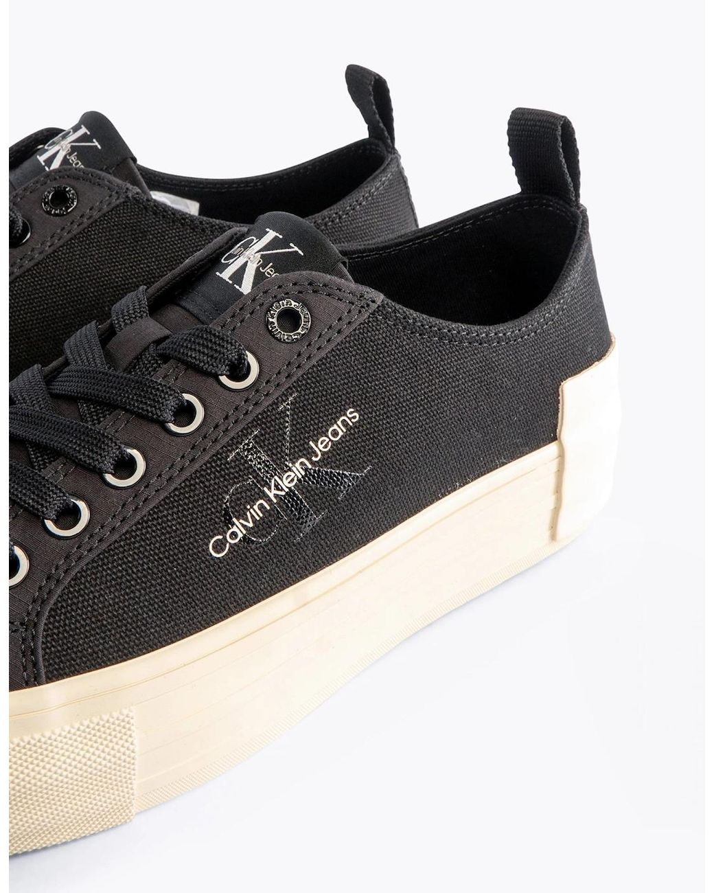 Calvin Klein Black Bold Vulcanised Trainers/Creamy
