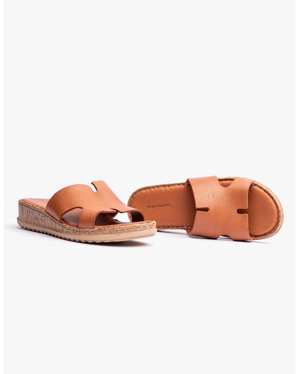 Hush Puppies Pink Eloise Sandals Tan