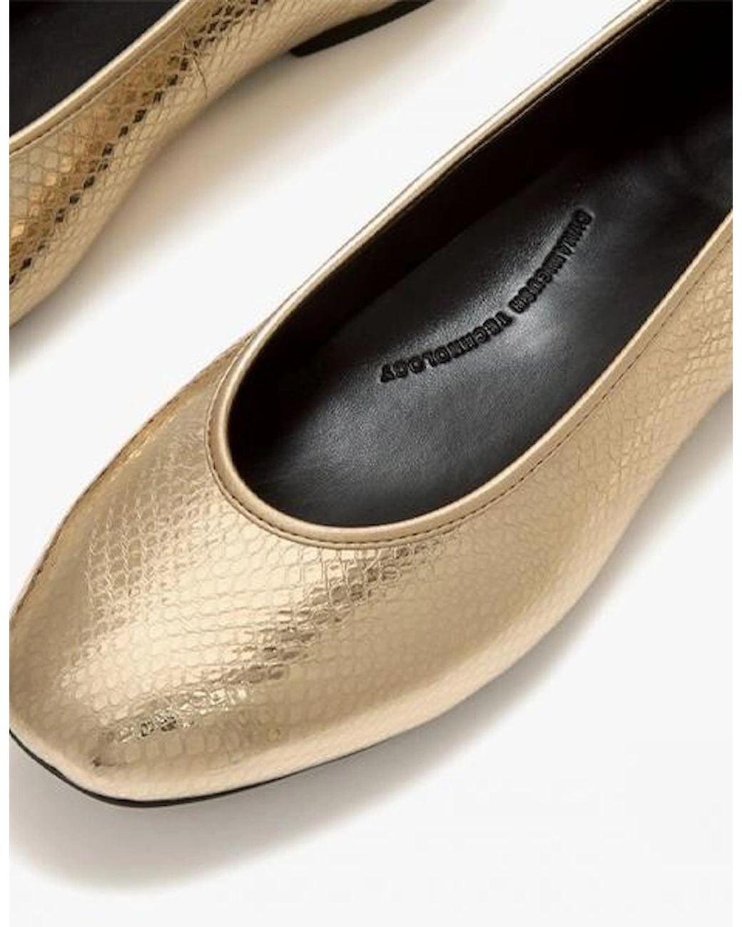 Fitflop White Delicato Snake Metallic Ballerina Shoes Platino
