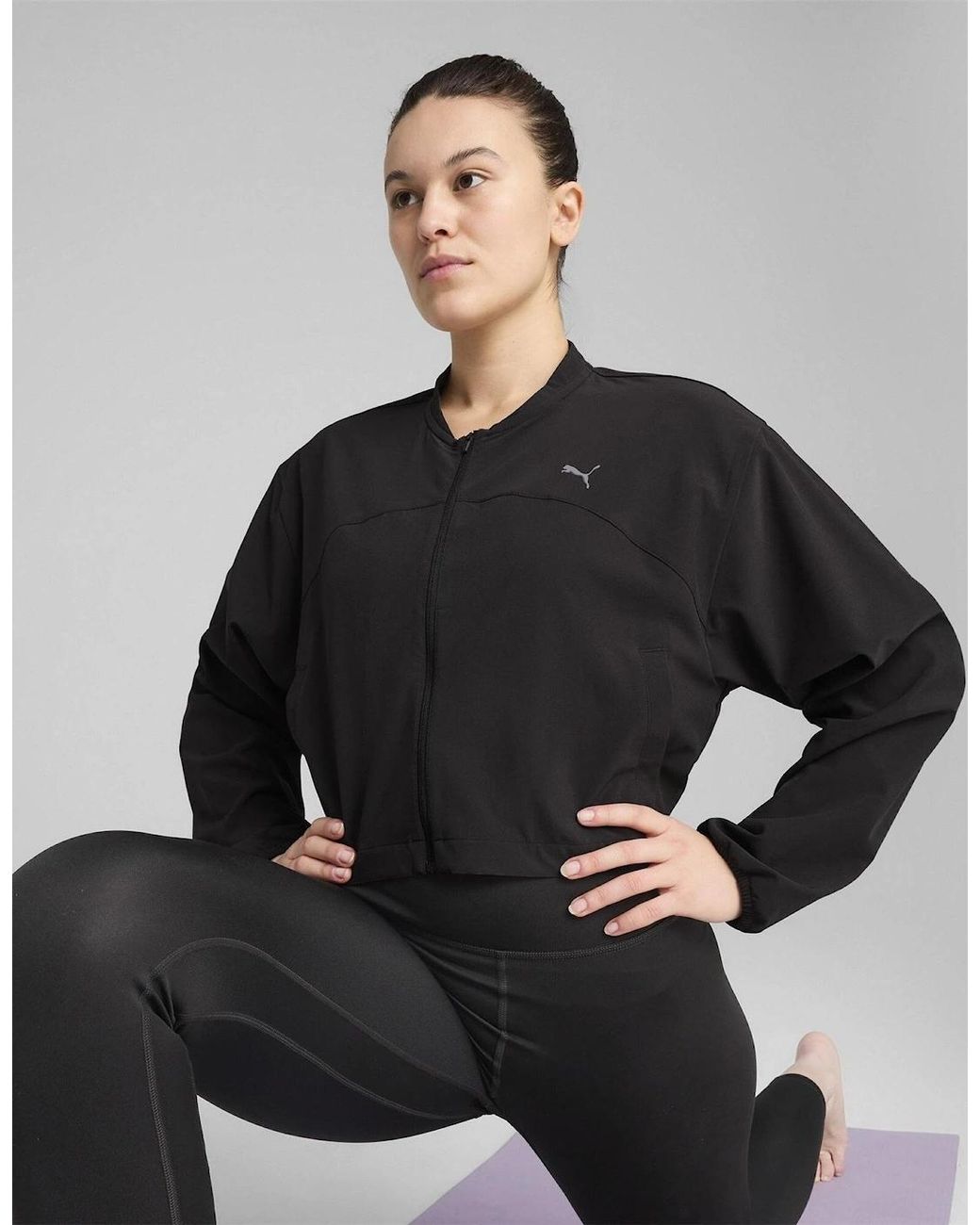 PUMA Black Fashion Jacket Sweatshirt