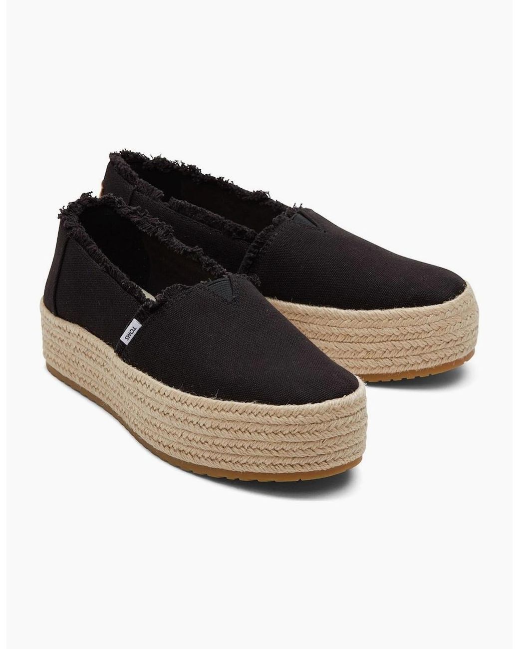 TOMS Black Valencia Espadrilles