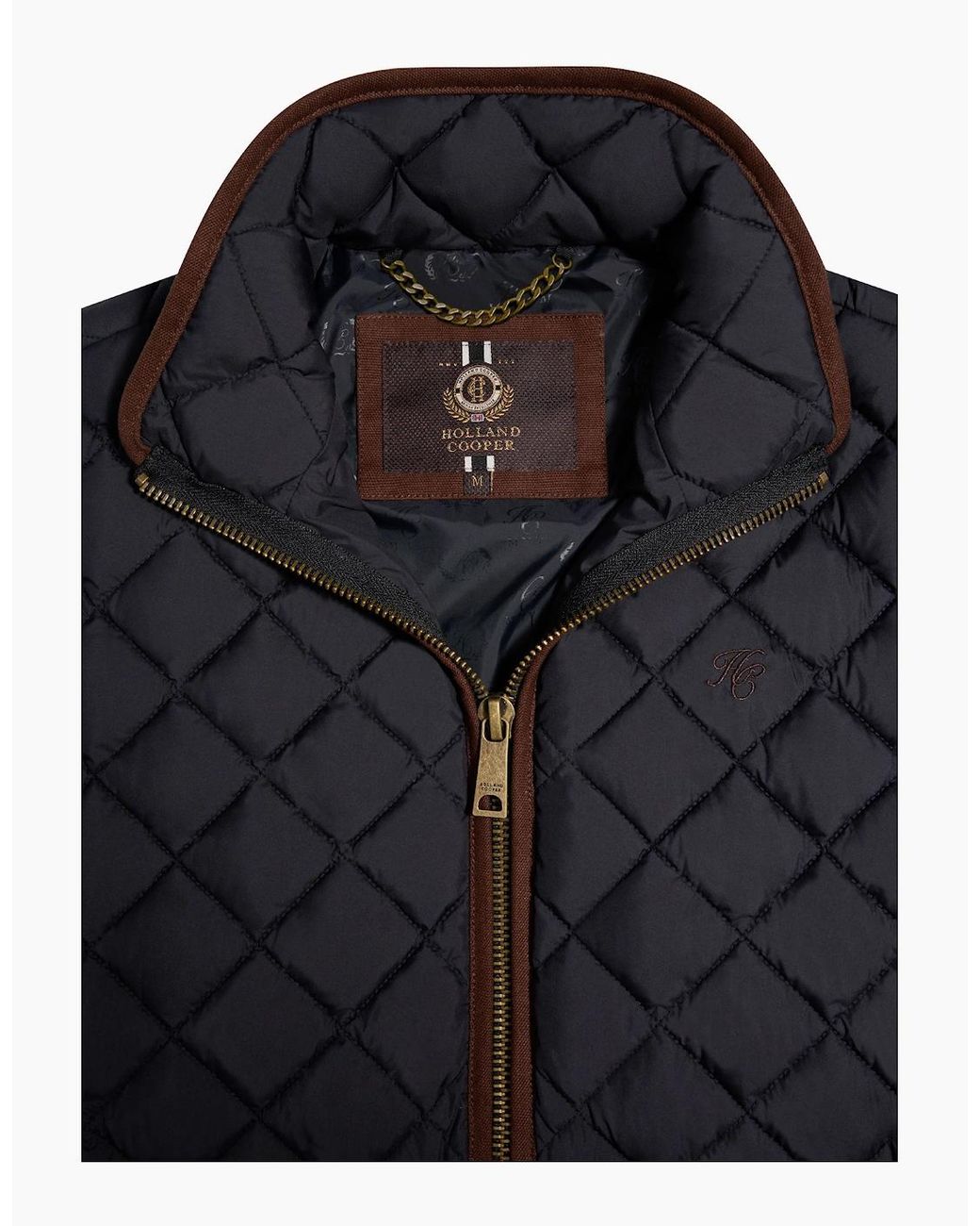 Holland Cooper Black Country Quilted Gilet Ink for men