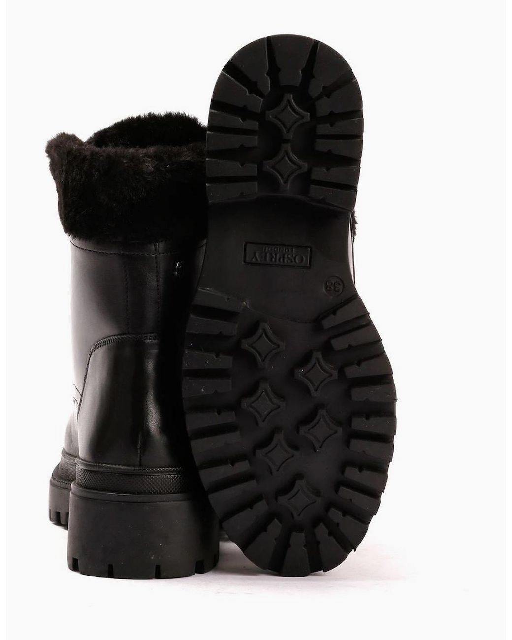 Osprey Black London The Budapest Leather Boots