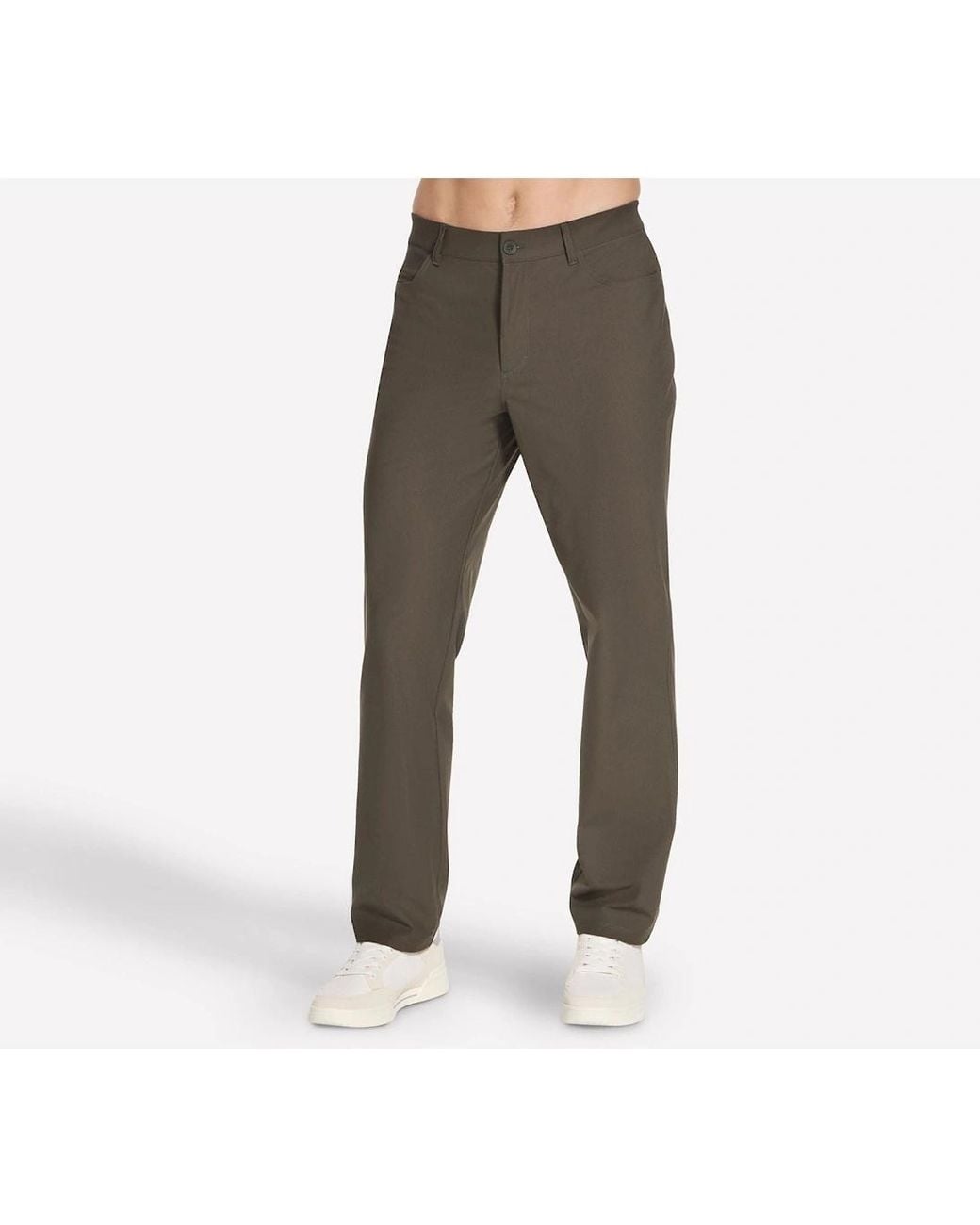 Skechers Gray Premium 5 Pocket Pant Polyester Chino Pants for men