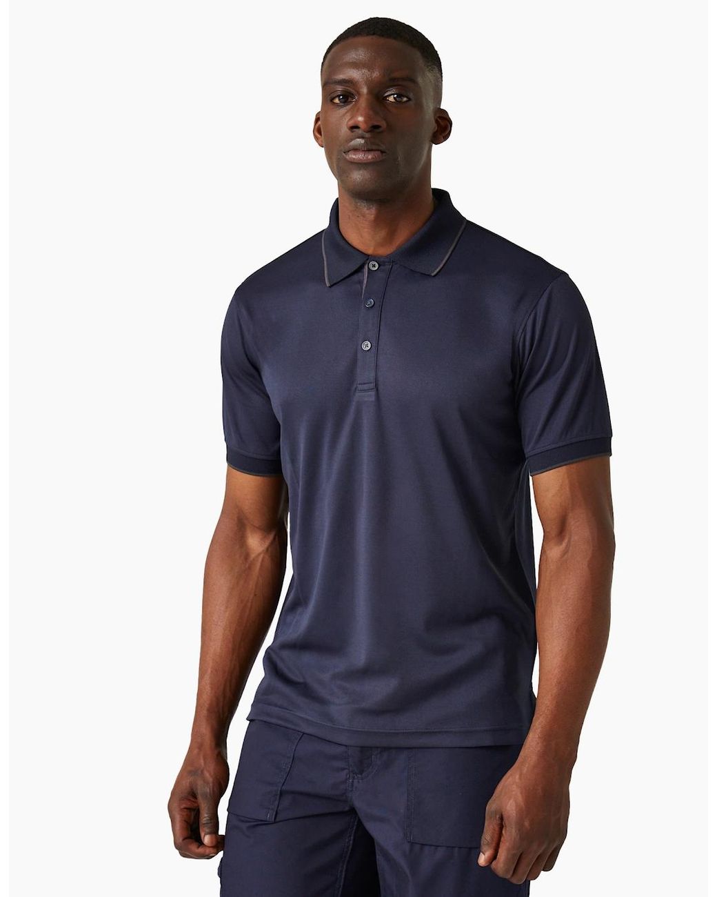 Regatta Blue Professional Short-Sleeved Polo Shirt for men